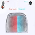thumbnail image 2 of Bolsa de almuerzo, bolsa de picnic, bolsa de almuerzo, bolsa térmica, paquete de almuerzo pequeño, bolsa fresca, mini pequeña, bolsa aislante para el trabajo, la escuela y en el viaje, excursión, comi Feliz Sencillez, 2 of 5
