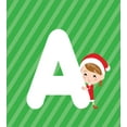 thumbnail image 2 of Ambesonne Christmas Alphabet Duvet Cover Sets, Santa Letter A, 2-Twin, Green Dark Coral White, 2 of 3