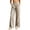 Coffee, variant on Women's Gingham Pants 2026 Casual Wide Leg Elastic Waist Pants Cute Comfy Bottoms with Pockets Plaid Outfits, Grey Pants for Women Comfy
