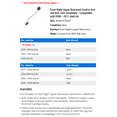 thumbnail image 2 of Front Right Upper Rearward Control Arm and Ball Joint Assembly - Compatible with 2006 - 2011 Audi A6 2007 2008 2009 2010, 2 of 2