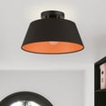thumbnail image 5 of 51357-04 Livex Lighting Palma - 1 Light Semi-Flush Mount In Transitional Style-7.5 Inches Tall and 13 Inches Wide-Black Finish, 5 of 8
