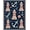 Blue, Pattern 2, variant on ODIKA 4x6 Machine Washable Non-Slip Area Rug, Lighthouse Harbor Anchor Nautical Compass Washroom High Traffic Rug, Blue, 702361