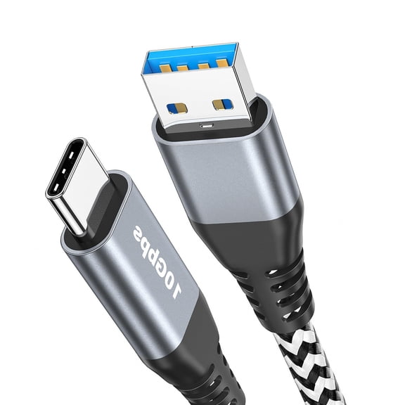 TianQiW USB A to USB C Cable 2 Pack 3FT 10Gbps Fast Charging 3.1A Braided Cord Data Sync Compatible with iPhone iPad Samsung Pixel