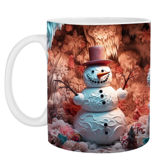 LCXmlly Tea Mug Creative Xmas Pattern Christmas Mug Ceramic Multi Purpose Coffee Tea Water Cup