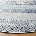 thumbnail image 3 of SAFAVIEH Amelia Manuel Geometric Area Rug, Gray/Light Blue, 8' x 8' Round, 3 of 10