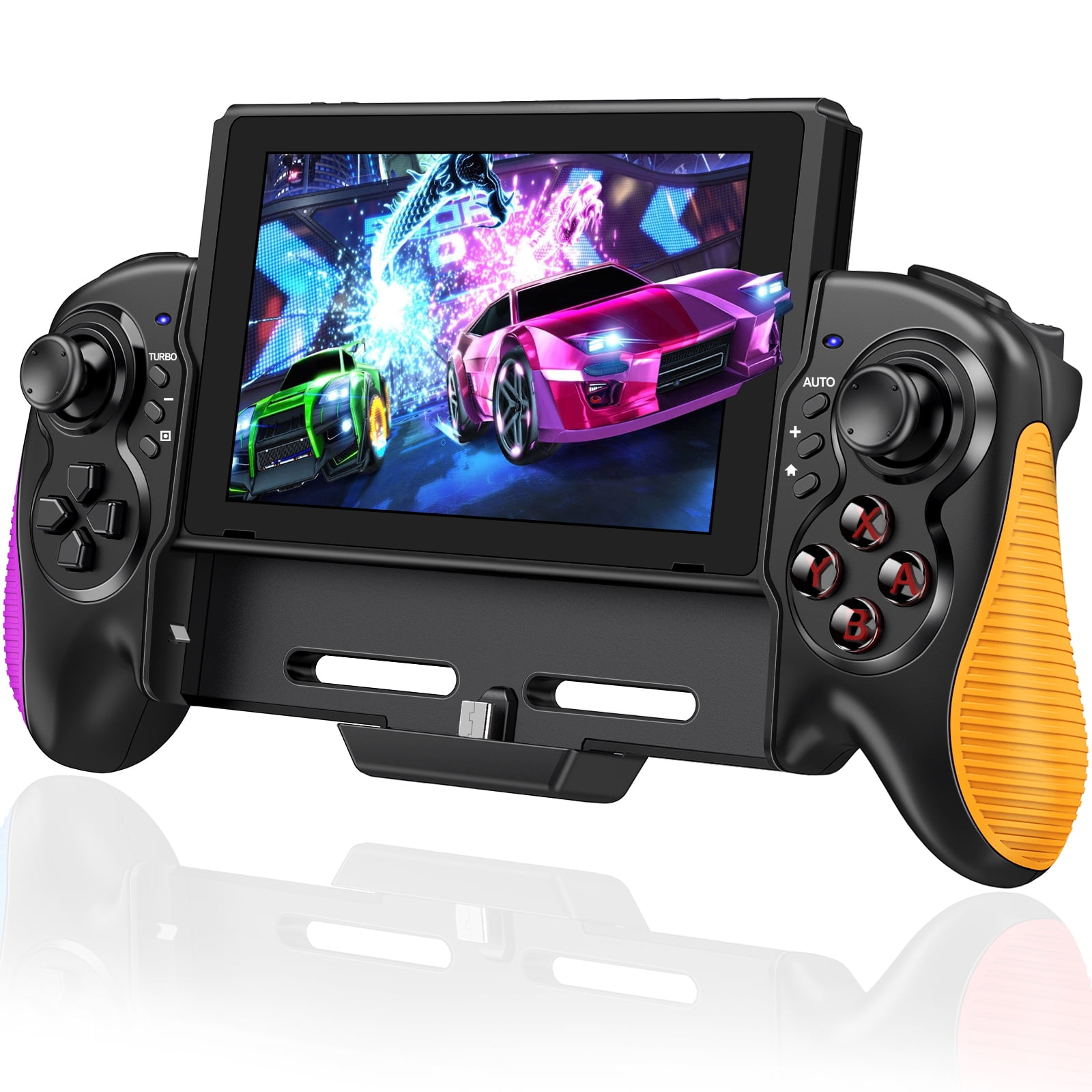 Switch Controller for Nintendo Switch/OLED,ESYWEN Switch Joy-Con with  Handheld Grip Double Motor Vibration Built-in 6-Axis Gyro  Joystick,Replacement