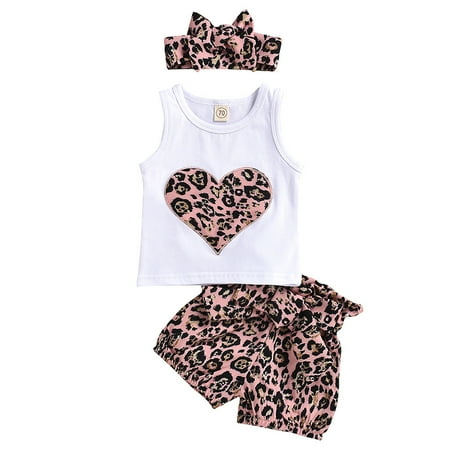

Infant Newborn Baby Girls Floral Vest Tops Shorts Pants Casual Outfits Set