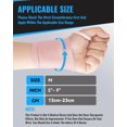 thumbnail image 5 of 2 Pack Adjustable Wrist Compression Strap and Wrist Brace Sport Wrist Support for Fitness, Weightlifting, Tendonitis, Carpal Tunnel Arthritis, Pain Relief-Wear, Repetitive Wrist Use Injury, 5 of 5