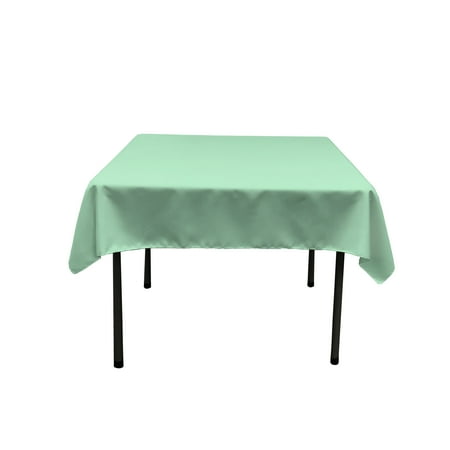 

LA Linen Polyester Poplin Square Tablecloth 58 by 58-Inch Mint