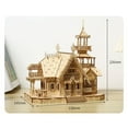 thumbnail image 5 of 3D Wooden Jigsaw Puzzles for Adults Illuminated Villa DIY Mechanical Model Kits, 5 of 9