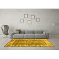 thumbnail image 3 of Ahgly Company Machine Washable Indoor Rectangle Oriental Yellow Traditional Area Rugs, 7' x 9', 3 of 4