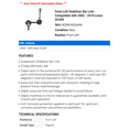 thumbnail image 2 of Front Left Stabilizer Bar Link - Compatible with 2002 - 2010 SC430 2003 2004 2005 2006 2007 2008 2009, 2 of 2