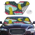 thumbnail image 2 of Fotbe Green Mushroom Car Windshield Sunshade | Sun Visor Protector Front Window Shade, Keeps Out UV Rays, Keeps Your Vehicle Cool-Medium, 2 of 7