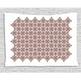 thumbnail image 1 of Brown and White Tapestry, Javanese Ethnic Batik Ornament Old Fashioned Cultural Vintage Tile, Wall Hanging for Bedroom Living Room Dorm Decor, 80W X 60L Inches, Brown and White, by Ambesonne, 1 of 2
