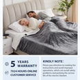 thumbnail image 4 of L'AGRATY Heated Blanket King Size, Soft Flannel Electric Blanket with 10 Heating Levels, 5 Timer Settings, 8-Hour Auto Off and Overheat Protection, 100"x90", Grey, 4 of 8