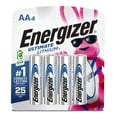 thumbnail image 1 of Energizer Ultimate Lithium AA Batteries (4 Pack), Double A Batteries, 1 of 9