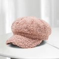 thumbnail image 3 of Honkbalpet van wol voor dames Herfst en winter Mode-pet Schilderspet Achthoekige Rosado Zulema Sombrero de mujer, 3 of 7