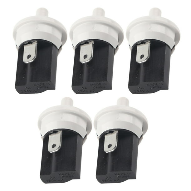 5 interruptores de luz para puerta de refrigerador, momentáneos, abiertos y normalmente cerrados, PBS-35, 3 A, CA