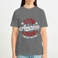 thumbnail image 5 of Patriotic America 1776-2026 Land of the Free T-Shirt , 250 Year Independence Day T-Shirt, OdeJous T-Shirt Dark Gray, M, 5 of 5