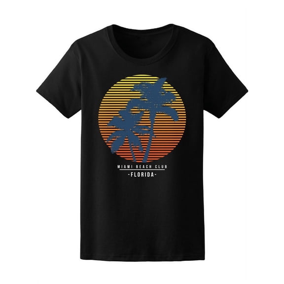 Florida Summer Sun Miami Beach T-Shirt Women -Image by Shutterstock, Female XX-Large