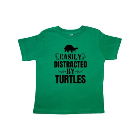 

Inktastic Easily Distracted By Turtles Gift Toddler Boy or Toddler Girl T-Shirt