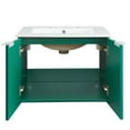 thumbnail image 5 of Modway Maybelle 24" Wall-Mount Bathroom Vanity in Green White, 5 of 10