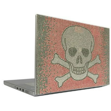 MobileBling Netbook Cover Skull and Crossbones, 7"-8.9"
