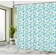 thumbnail image 5 of Ambesonne Succulent Shower Curtain, Blue Green Cacti Plants, 69"Wx75"L, Blue Green and White, 5 of 5