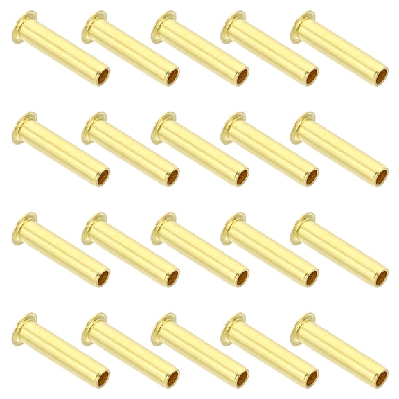 Uxcell 40Pcs 5mm OD x 3mm ID Tube Brass Compression Insert