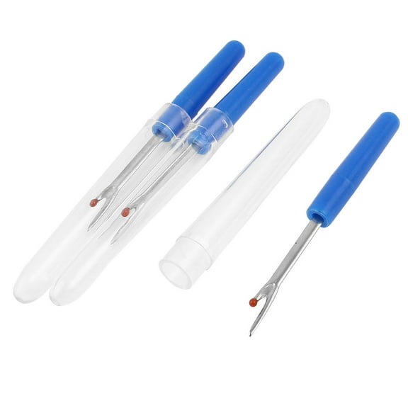 Unique Bargains Portale Blue Plastic Handle Sewing Stitch Thread Seam Ripper 3pcs