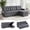 Dark Grey - Terry Cloth, variant on Xiweot Convertible Sleeper Sofa Bed, 82" L Shaped Sectional Couch with Pull Out Bed, Storage Chaise & Reversible Lounge, Teddy Fabric Compact Sectional Sofa for Living Room Apartment (Green)