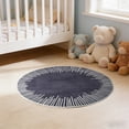 thumbnail image 4 of Tapis Rond en Velours de 60 cm à Poil Ras, Antidérapant et Lavable pour Salon, Chambre, Bureau, 1 Unité, 4 of 6