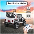 thumbnail image 5 of 12V Kids Ride on Jeep Car Electric 2 Seats Off-road Truck Vehicle with Remote Control LED MP3 White, 5 of 10