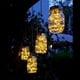 thumbnail image 1 of Luces solares para exteriores Laklulu, paquete de 4, 30 luces LED en frasco de vidrio, alimentadas por energía solar, luces colgantes impermeables para patio, porche, jardín, terraza, balcón, césped,, 1 of 5