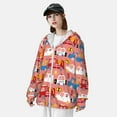 thumbnail image 3 of Kdxio Cartoon with Traffic Elements Print Women Men Sun Protection UPF 50+ Jackets Zip Up Long Sleeve Hoodie Hiking Lightweight with Pockets, 3 of 7