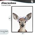 thumbnail image 4 of Stupell Industries Bohemian Fawn & Butterfly Wings Black Framed Giclee Art, 11 x 14, by Svetlana Aleynikova, 4 of 8