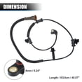 thumbnail image 6 of Unique Bargains Front Left or Right ABS Wheel Speed Sensor No.FL3Z2C204A/JL3Z2C204A Replace for Ford F-150 2015-2017, 6 of 6