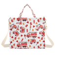 thumbnail image 7 of FORMRS Womens Corduroy Tote Bag Crossbody Shoulder Purse Handbag with Detachable Strap, White Cartoon Fire Truck Pattern, 7 of 7