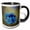 Black/White, variant on 3drose, Alaska, Arctic Nwr, Alpine Forget-me-not Flowers - Us02 Bja0002 - Jaynes Gallery, 15oz Two-tone Yellow Mug