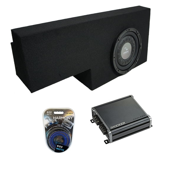 01-06 GMC Sierra 1500 Crew Truck Harmony F104 Ported 10" Sub Box & CXA400.1 Amp
