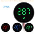 thumbnail image 3 of Justharion 3pieces Universal Round Auto Ammeter Accessories With Wide Range Measurement Professional Plastic 1Set, 3 of 6