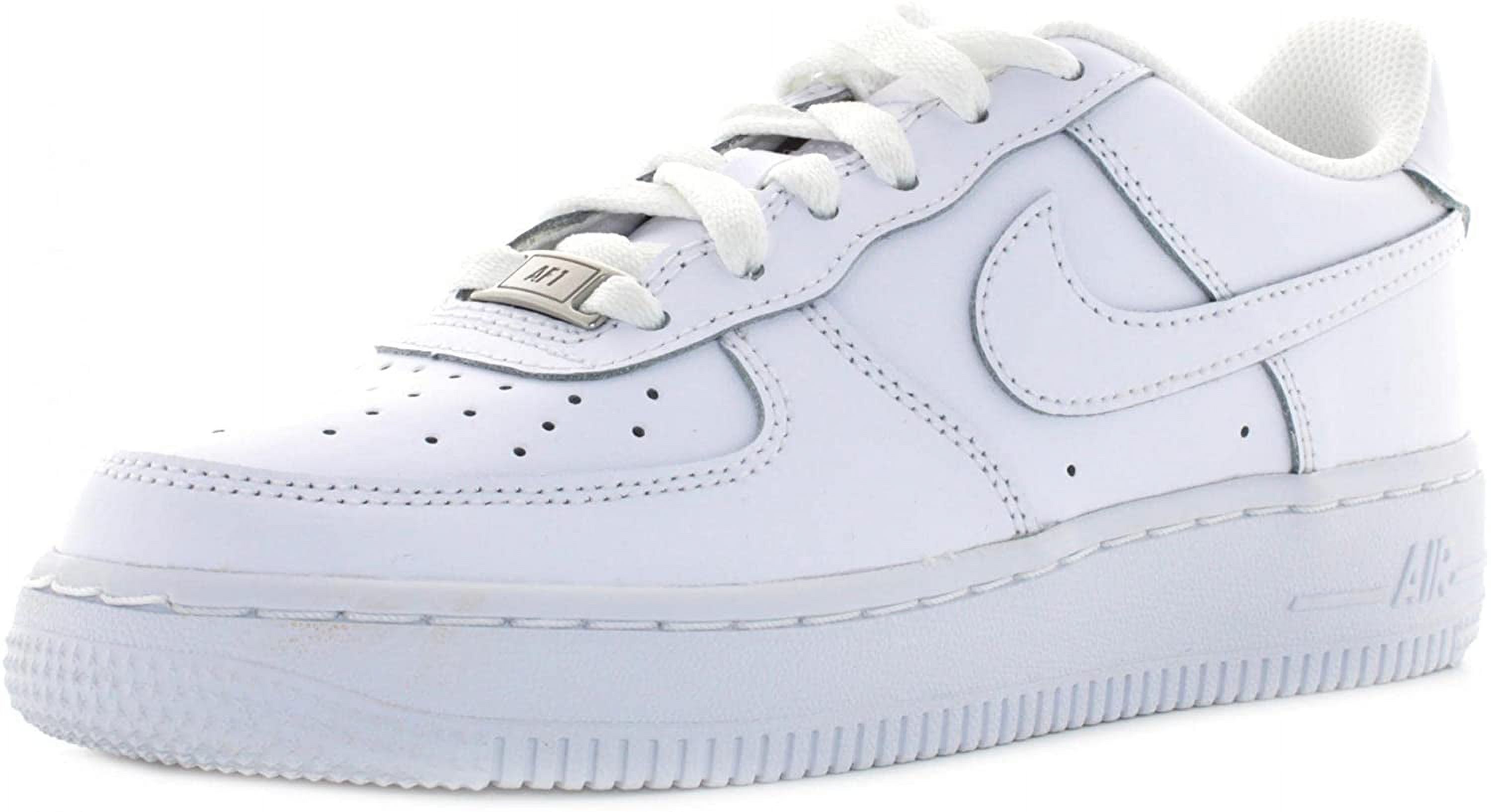 Nike Unisex Air Force 1 LE (GS) Sneaker, Kids, White/White, 5 M US