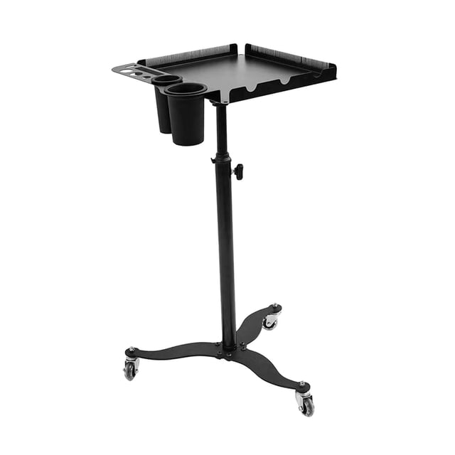 Bandeja rodante de salón con ruedas,Carro rodante,Carrito de salón de altura ajustable móvil Bandeja rodante de salón para peluquería SPA