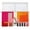 Orange Black Yellow, variant on Pink Orange Semi Sheer Window Curtains 54 Inches Long, Geometric Modern Abstract Oil Painting Rod Pocket Voile Silky Chiffon Curtain Light Filtering Drapes for Living Room, Kitchen, 52"x54", 2 Panels