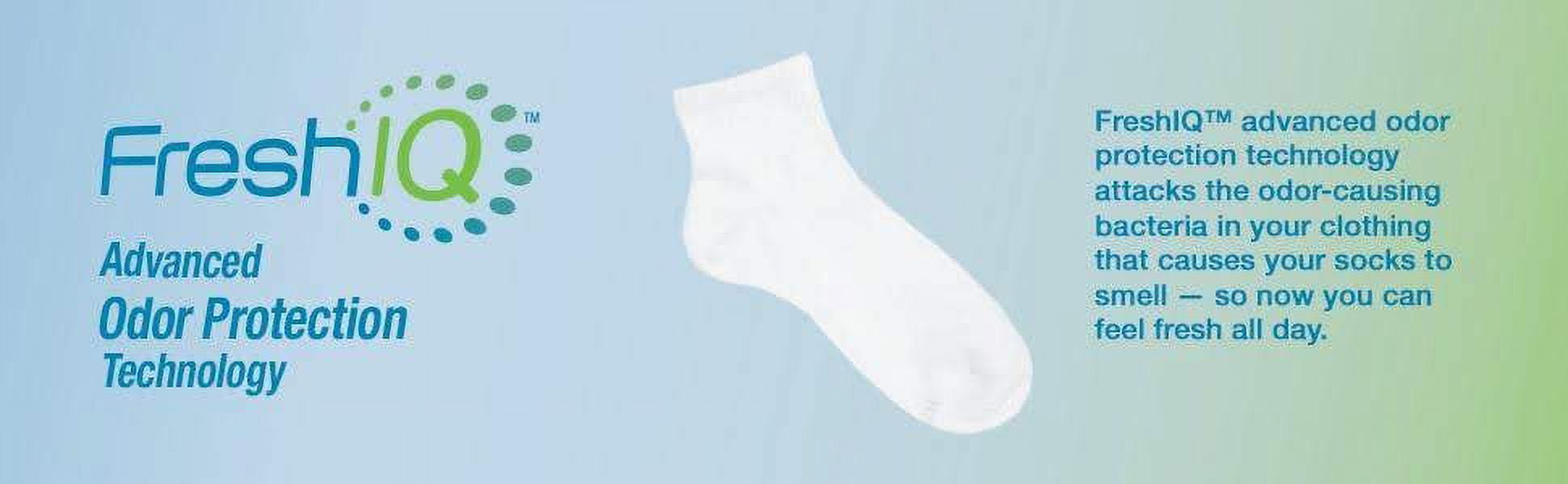 Hanes Men's 18-Pack X-Temp Active Cool Ankle Socks White, (Shoe Size 6-12 / Sock Size 10-13) (Fresh IQ Advanced Odor Protection Technology, Extra-Thick Active Cooling / Reinforced Heel & Toe CC12