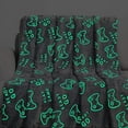 thumbnail image 2 of Glow in the Dark Blanket, Soft Game Machine Throw, Magical Light-Up Throw for Christmas and Birthday Decorations, 50x60 Inch, Perfect for Sofa, Bed, or Gift, 2 of 6