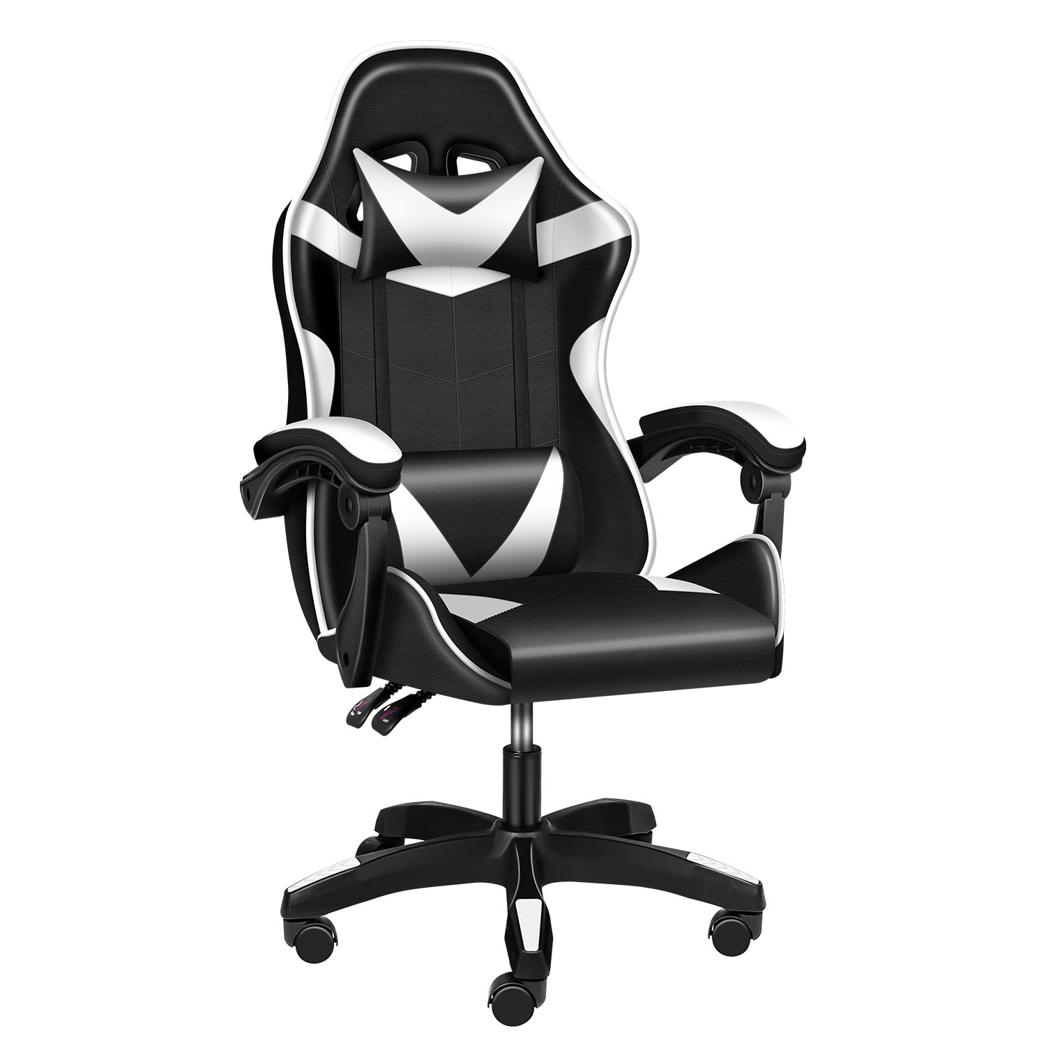Aukfa Desk Chair for Office Adjustable Swivel Recliner Racing Office Computer Ergonomic Video