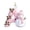 A, variant on Acrylic Letter Christmas Ornament Pink Snowman Monogram Hanging Decoration with Initial for Xmas Tree Gift for Friends (3.15In)
