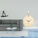 thumbnail image 2 of Figura de escritorio,Escultura abstracta de pensador para decoración de oficina y hogar.,Reloj de pared,Reloj de pared decorativo para sala de estar,silencioso,Reloj de pared de madera con, 2 of 8