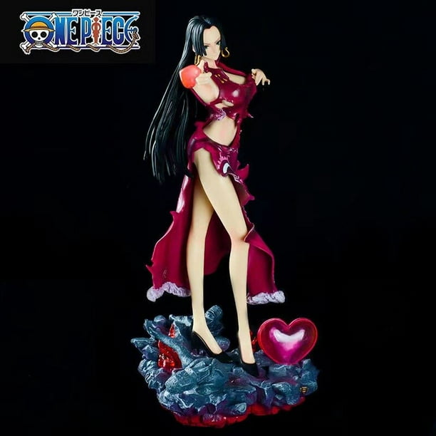 Figura de acción de One Piece de 30cm, figura de Anime de Boa Hancock, chica Sexy, figura de acción de Pvc con luz Led, estatua Undressable Hentai, modelo de juguetes nuevo qiuyongming unisex